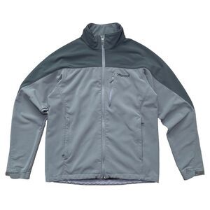 Marmot Softshell Jacket Mens M Full Zip Gray Two Tone Outdoor Hiking Windbreaker